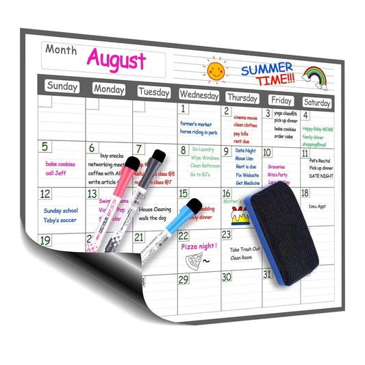 Erasable Monthly and Weekly Planner Magnetic Calendar Stickers