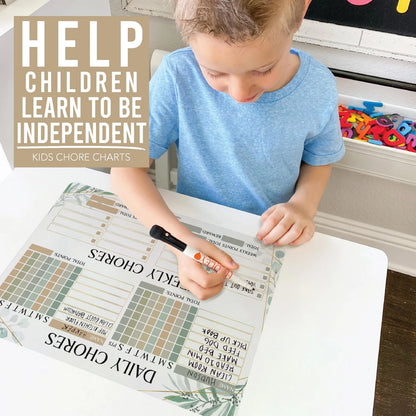 Family Routine Magnet Board