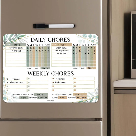 Family Routine Magnet Board